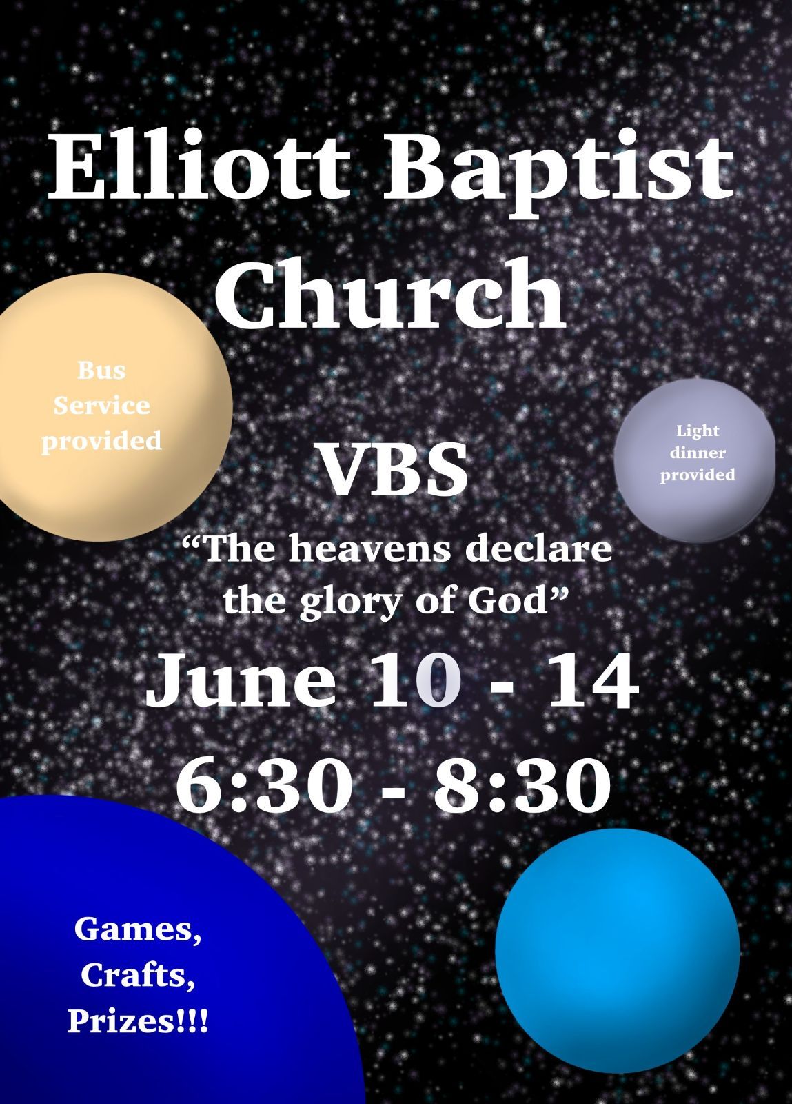 Elliott Baptist Church 2024 VBS